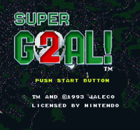 Goal Super Nintendo US box art
